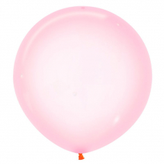 Шар Кристал Пастель Розовый / Pink Big